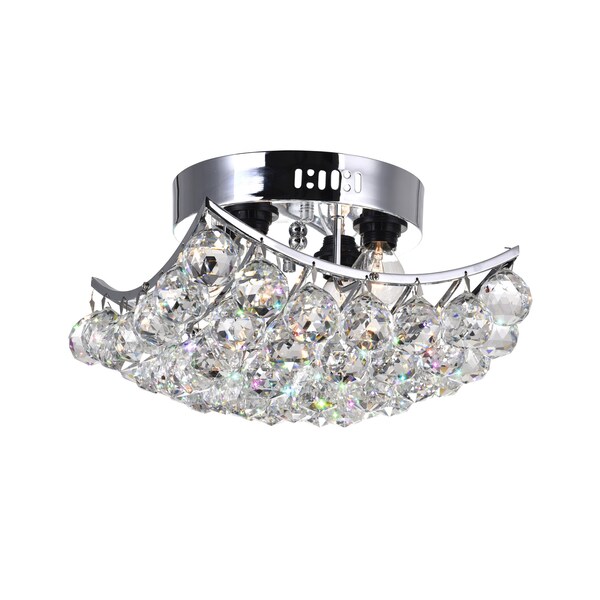 Cwi Lighting Queen 4 Light Flush Mount With Chrome Finish 8038C10C-S - main